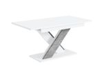 Esstisch Ausziehbar 140 -180X80X75 Cm - Weiß / Betonoptik - Ronx