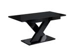 Esstisch Ausziehbar 140 -180X80X75 Cm - Schwarz Hochglanz - Ronx