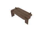 Couchtisch Mit Rechteckiger Tischplatte Und Abgerundeten Kanten 120/60/35 Cm