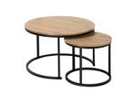 Beistelltisch Im 2Er-Set - 70/70/45,5 Cm