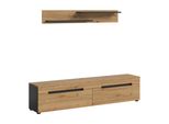 Lowboard Canu Eiche, Grau