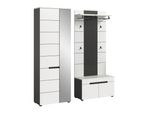 Garderobe Canu 3-Teilig Grau, Weiß