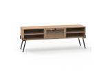 TV-MÖBEL 1 TüR, 4 FäCher Und MetallfüßE L140 Cm - Evan