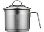 Milchtopf Silit "Achat", Edelstahl, B:15,1Cm H:12,5Cm L:22,1Cm Ø:14Cm, TöPfe, Rostfrei, Silitherm-Allherdboden, Induktionsgeeignet
