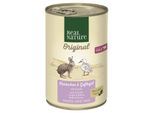 Real Nature Adult Lapin Et Volaille à L’Huile De Lin 6X400 G