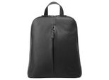 Cityrucksack Betty Barclay, Damen, Gr. B/H/T: 33Cm X 24Cm X 9Cm, Onesize, Schwarz, Leder, Rindsleder, Unifarben, RucksäCke Cityrucksack, Echt Leder
