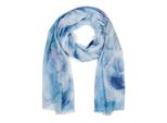 Schal Stylebreaker "Schal Mit Marmor Muster", Damen, Blau, Obermaterial: 100% Viskose Cv., Modisch, ModetüCher Schal