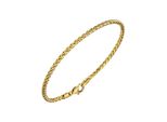 Goldarmband Jobo, Gelb (Gelbgold 585), ArmbäNder, Damen, 19Cm, Gelbgold 585, Goldarmband, Zopfarmband 585 Gold 19 Cm
