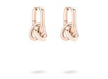 Paar Creolen Liebeskind Berlin "Schmuck Geschenk Edelstahl Ohrringe Modern Knot", Rosa (RoséGoldfarben), Ohrringe, Damen, Edelstahl, EinhäNger Abnehmbar
