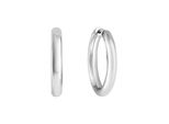 Paar Creolen CaÏ "925/- Sterling Silber Rhodiniert", Weiß, Ohrringe, Damen, One-Size, Silber 925 (Sterlingsilber)