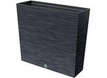Blumentopf Prosperplast "Furu Ca", Grau (Anthrazit), B:18Cm H:49,8Cm T:58Cm, Kunststoff, PflanzgefäßE
