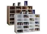 Vcm Holz Schuhregal MaßE Ca. H. 67 X B. 92 X T. 33 Cm Schuhkommode Mit 20 FäChern Schuhschrank - Hinsol L