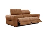Sofa Calvera 3-Sitzer Mit 2 Relaxfunktionen, Dunkelorange