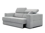 Sofa Quartz 3-Sitzer Mit Ausziehsitz, Silberfarben