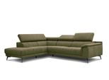 Ecksofa Fiero 5-Sitzer, OlivgrüN