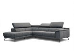Ecksofa Fiero 5-Sitzer, Dunkelgrau