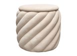 Pouf Noel Gepolstert Mit Stauraum Beige