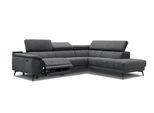 Ecksofa Fiero 5-Sitzer Mit 1 Relaxfunktion, Dunkelgrau
