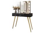 Schminktisch Sienna Gold Elite Mit Spiegel Push Open