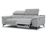 Relaxsofa Fiero 3-Sitzer Mit 1 Relaxfunktion, Silberfarben