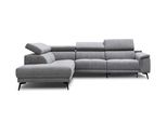 Ecksofa Fiero 5-Sitzer Mit 1 Relaxfunktion, Grau