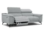 Relaxsofa Fiero 3-Sitzer Mit 1 Relaxfunktion, Silberfarben