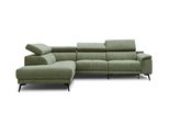 Ecksofa Fiero 5-Sitzer Mit 1 Relaxfunktion, OlivgrüN