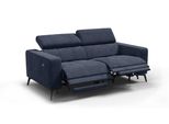 Relaxsofa Morello 3-Sitzer, Marineblau, 2 X Relax Zero Gravity