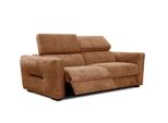 Sofa Calvera 3-Sitzer Mit 1 Relaxfunktion, Dunkelorange