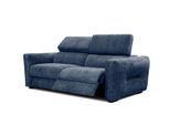 Sofa Calvera 3-Sitzer Mit 1 Relaxfunktion, Dunkelblau