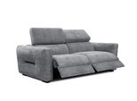 Sofa Calvera 3-Sitzer Mit 2 Relaxfunktionen, Grau