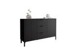 Sideboard Mit Schubladen Lumi, Schwarz