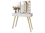 Schminktisch Sienna Gold Elite Mit Spiegel Push Open