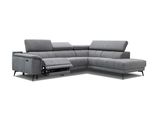 Ecksofa Fiero 5-Sitzer Mit 1 Relaxfunktion, Grau