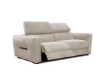 Sofa Calvera 3-Sitzer Mit 1 Relaxfunktion, Ecru