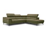 Ecksofa Fiero 5-Sitzer, OlivgrüN