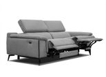 Relaxsofa Matera 3-Sitzer Mit 2 Relaxfunktionen, Grau