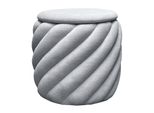 Pouf Noel Gepolstert Mit Stauraum Grau
