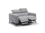 Relaxsofa Morello 2-Sitzer, Hellgrau, 2 X Relax Zero Gravity