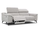 Relaxsofa Fiero 3-Sitzer Mit 1 Relaxfunktion, Hellgrau