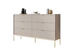 Sideboard Cortado Gold KS154 Mit Schubladen Kaschmir
