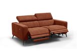 Relaxsofa Morello 3-Sitzer, Rostrot, 2 X Relax Zero Gravity
