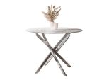 Esstisch Beira Runder Tisch 90 Cm Mit Keramikplatte Und Chrom Tischbeine