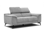 Sofa Fiero 2-Sitzer, Silberfarben