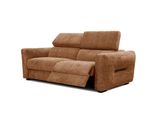 Sofa Calvera 3-Sitzer Mit 1 Relaxfunktion, Dunkelorange