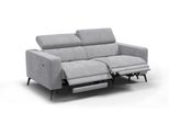 Relaxsofa Morello 3-Sitzer, Hellgrau, 2 X Relax Zero Gravity