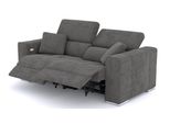 Sofa Quartz 3-Sitzer Mit 2 Relaxfunktionen, Dunkelgrau