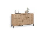 Sideboard Aterno Viking Oak 42 X 81 Cm Mit 7 Schubladen