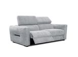 Sofa Calvera 3-Sitzer Mit 1 Relaxfunktion, Hellgrau