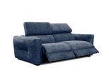 Sofa Calvera 3-Sitzer Mit 2 Relaxfunktionen, Dunkelblau